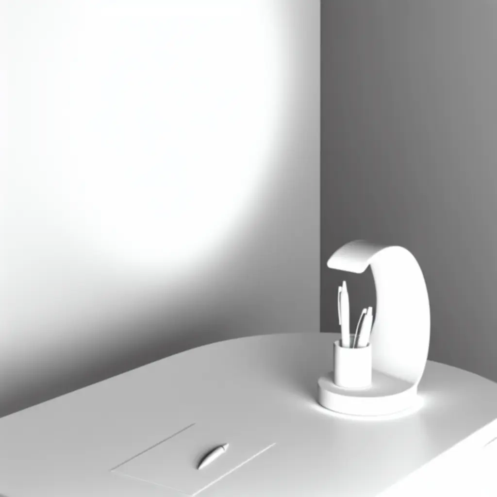 Stojak na długopisy Arc w kolorze białym