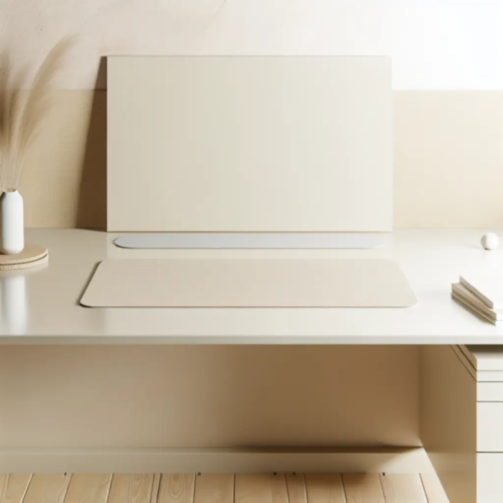 Beżowa mata biurkowa Calm