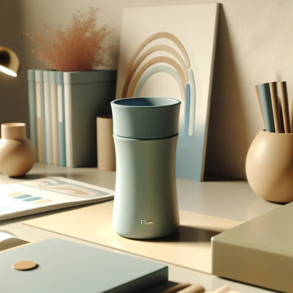 Kubek termiczny Flow w kolorze błękitnym