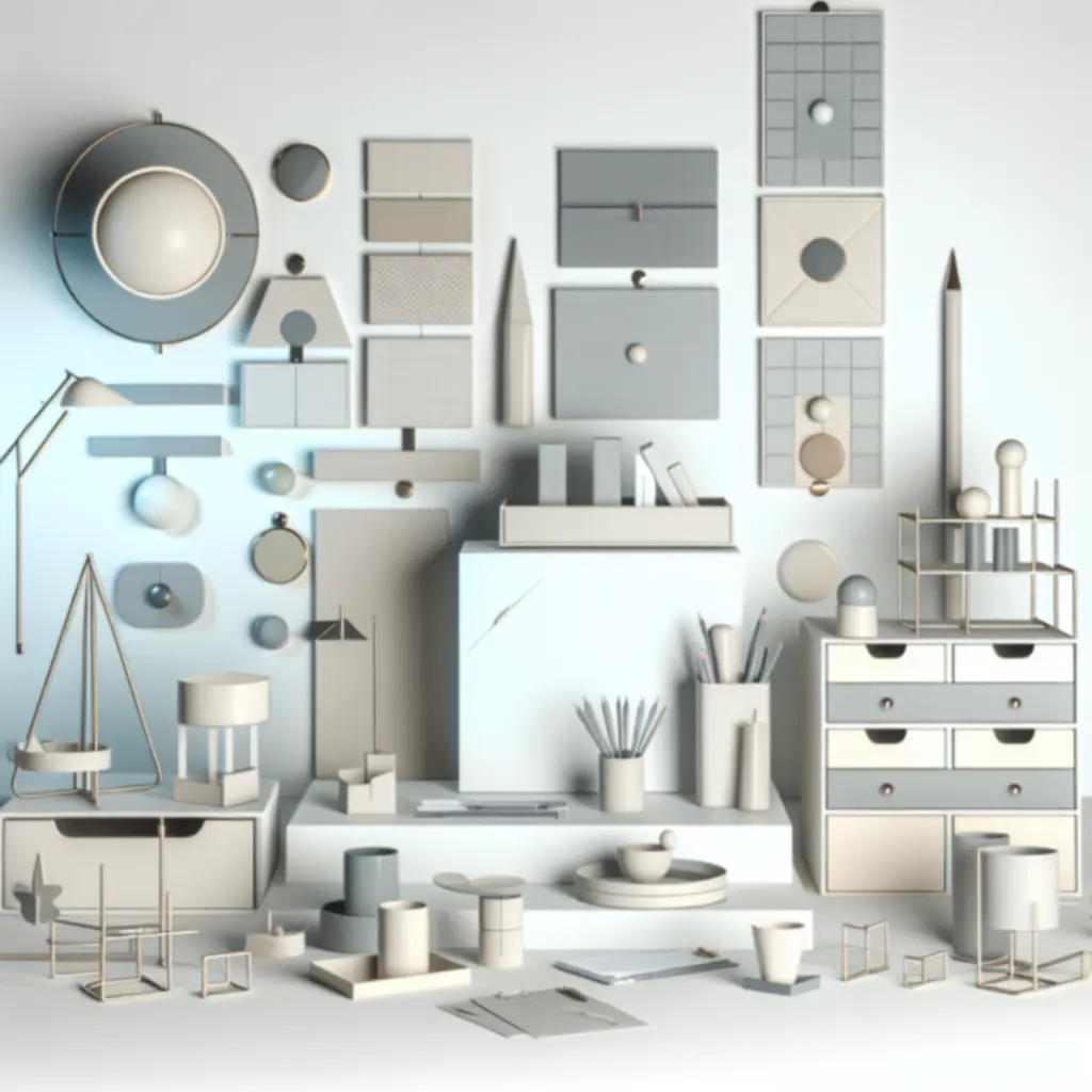 Eleganckie organizery i akcesoria na półce