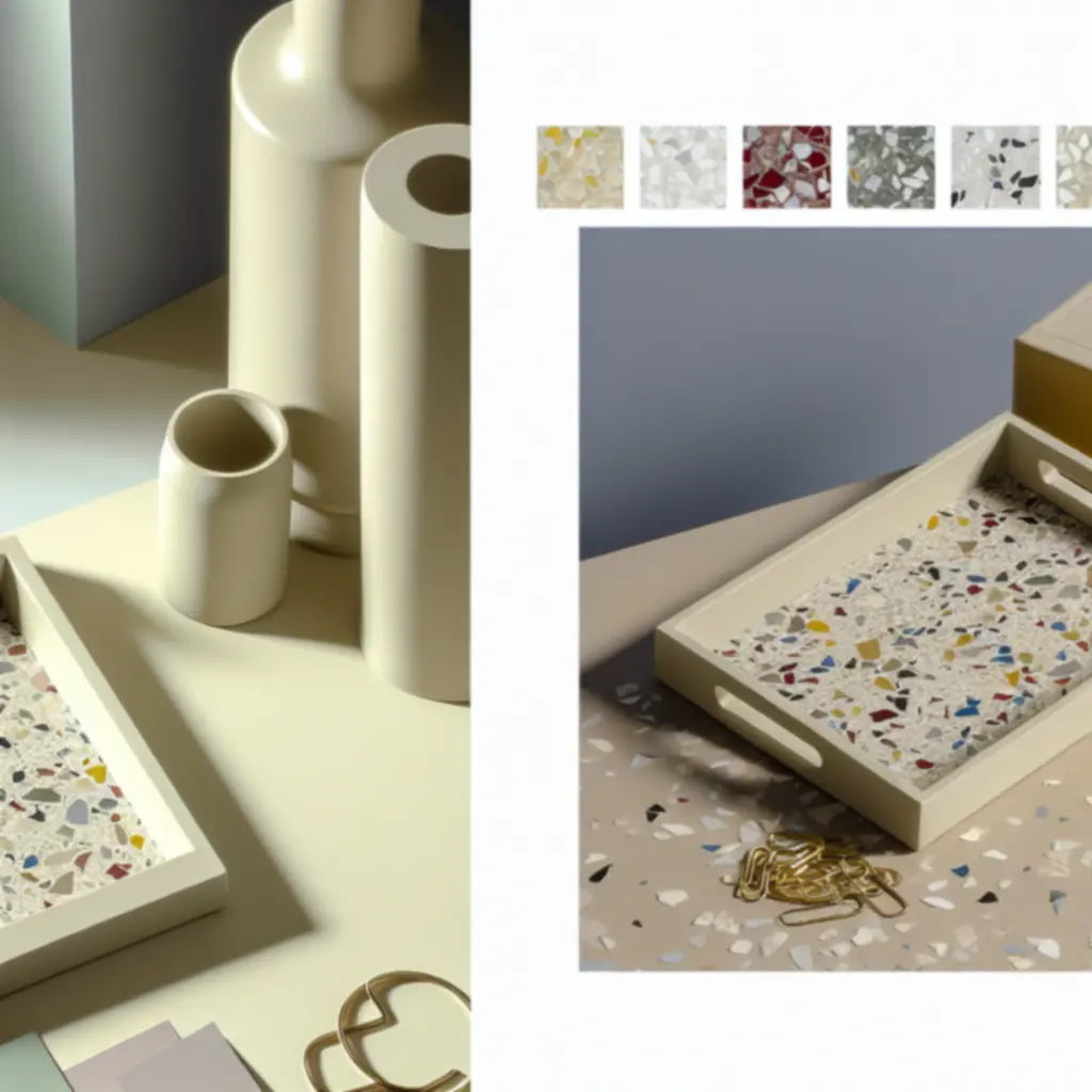 Limitowana taca Terrazzo Mini z wzorem terrazzo