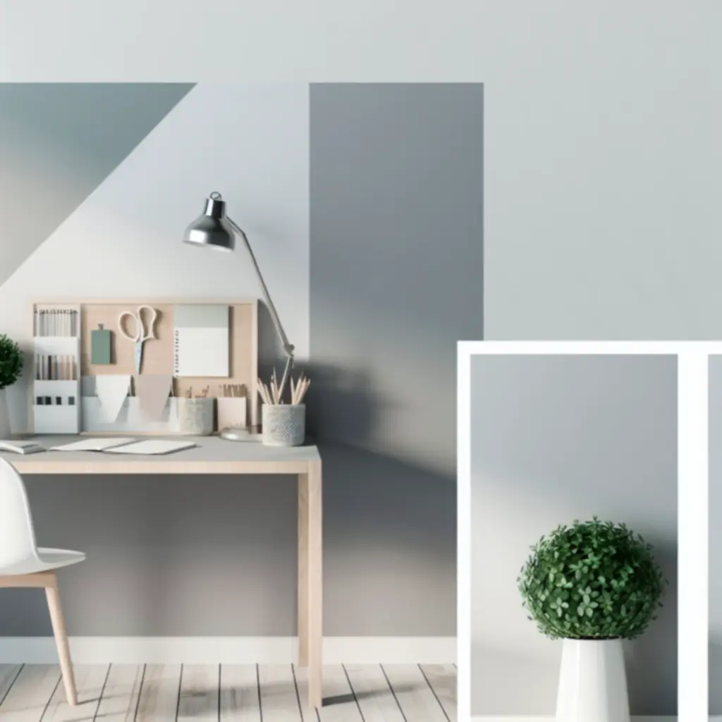 Estetycznie zorganizowane biurko z organizerami i akcesoriami